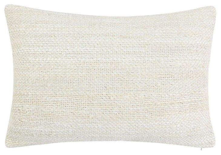 Stillness Halter Ivory Rectangular Accent Pillow