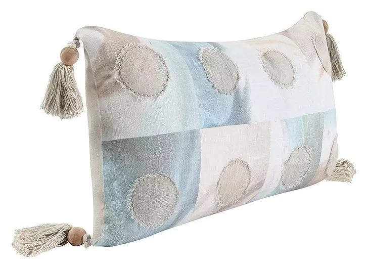 Stillness Yama Blue and Brown Rectangular Accent Pillow Set of 2
