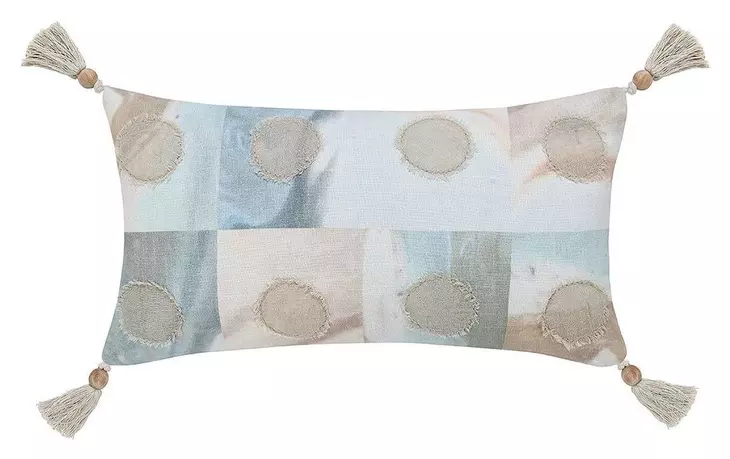 Stillness Yama Blue and Brown Rectangular Accent Pillow Set of 2