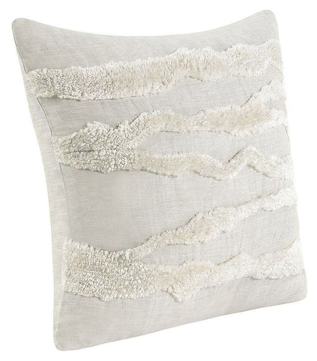 Stillness Passage Ivory Square Accent Pillow