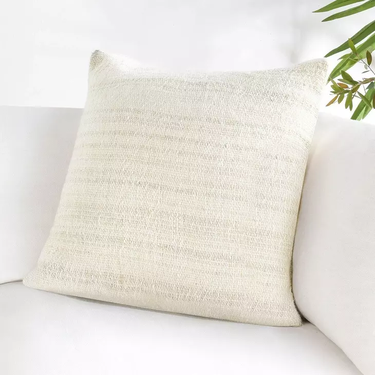 Stillness Asana Natural Square Accent Pillow Set of 2