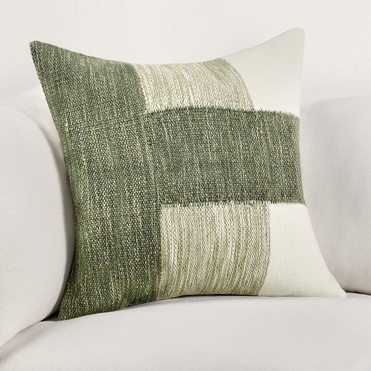 Villa Classics Kass Loden Green Square Accent Pillow Set of 2