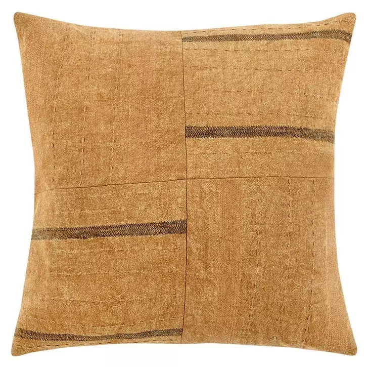 Villa Classics Origin Chestnut Brown Square Accent Pillow Set of 2