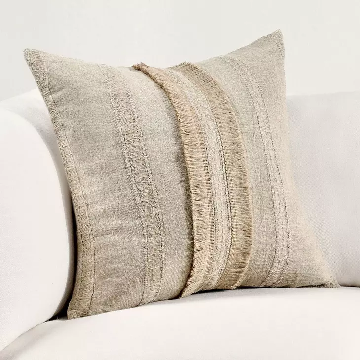 Timeless Valley Natural Square Accent Pillow Set of 2