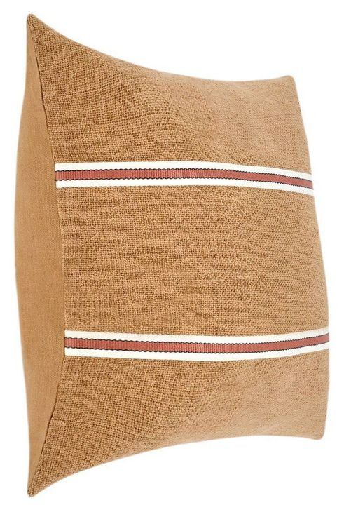 Timeless Pryce Chestnut Brown and Terracotta Square Accent Pillow