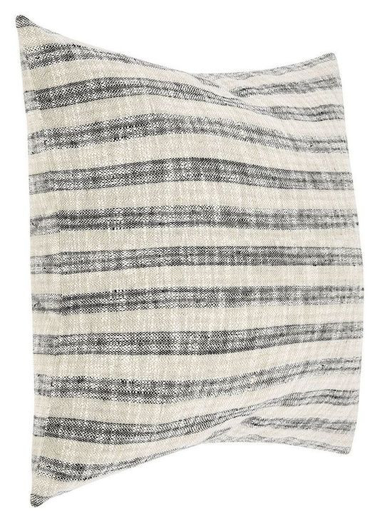 Villa Classics Linna Natural and Black Square Accent Pillow