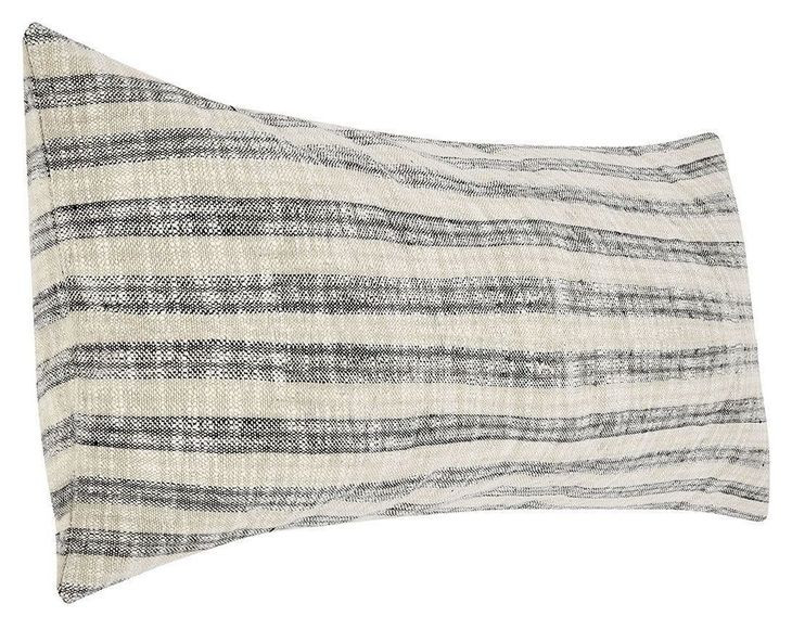 Villa Classics Linna Natural and Black Rectangular Accent Pillow