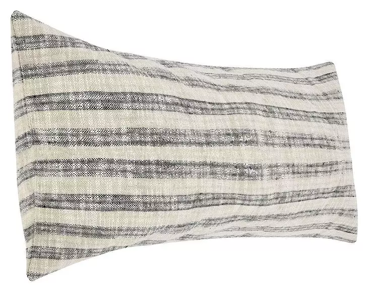 Villa Classics Linna Natural and Black Rectangular Accent Pillow