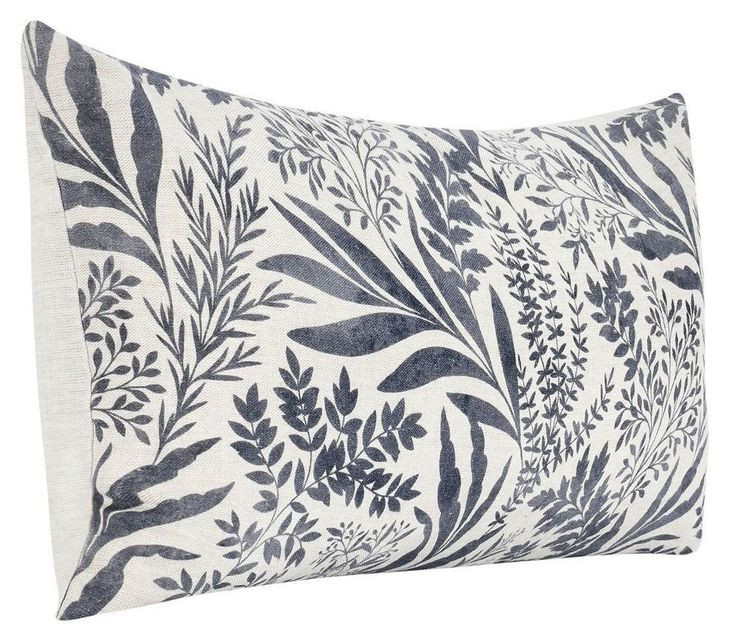 Villa Classics Mulberry Denim Blue Rectangular Accent Pillow