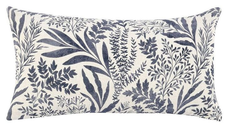 Villa Classics Mulberry Denim Blue Rectangular Accent Pillow