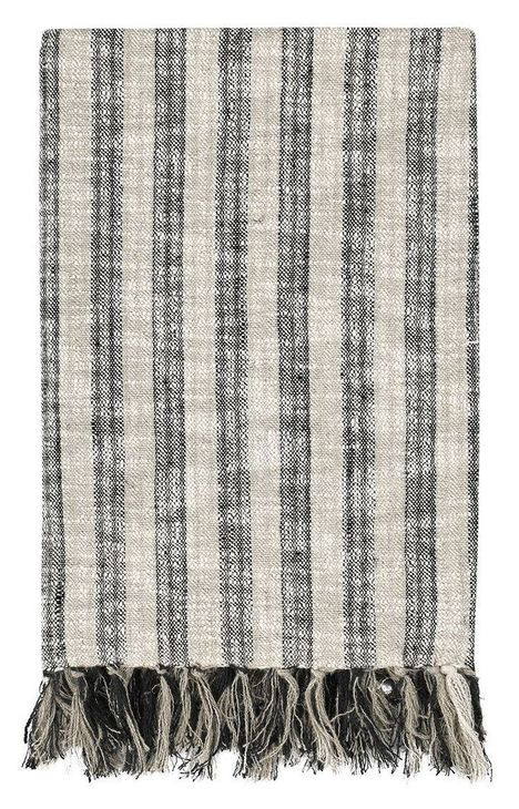 Throws Linna Natural and Black Throw