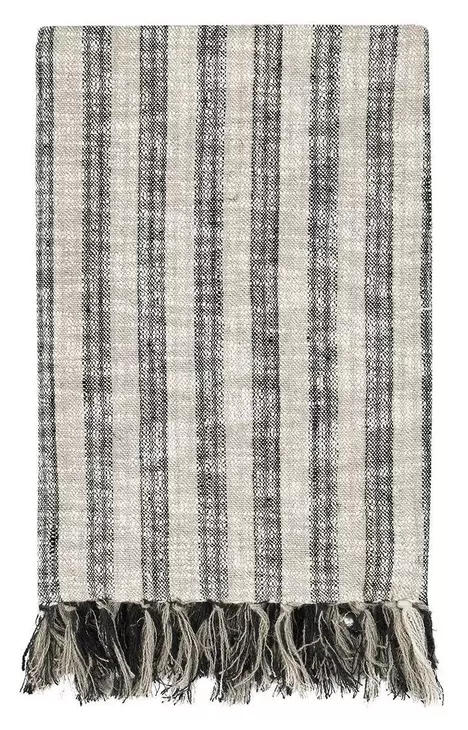 Throws Linna Natural and Black Throw