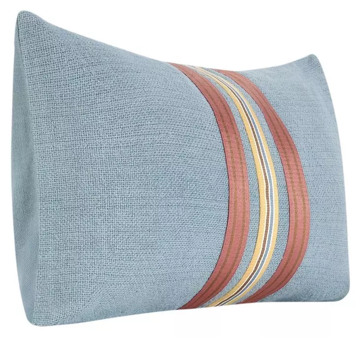 Boardwalk Breton Blue and Brown Rectangular Accent Pillow Set of 2