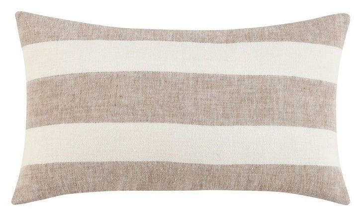 Boardwalk Gardner Hazel and Ivory Rectangular Accent Pillow
