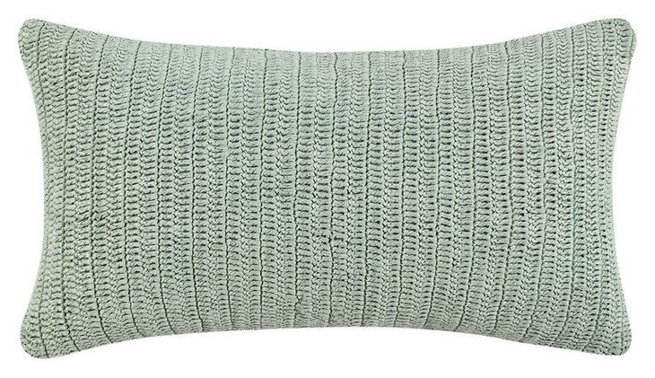 Macie and Rina Sagebrush Green Rectangular Accent Pillow