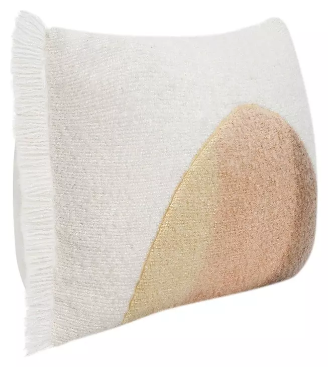 Renewed Rahun Yellow and Ivory Rectangular Accent Pillow Set of 2