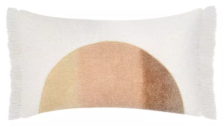 Renewed Rahun Yellow and Ivory Rectangular Accent Pillow Set of 2