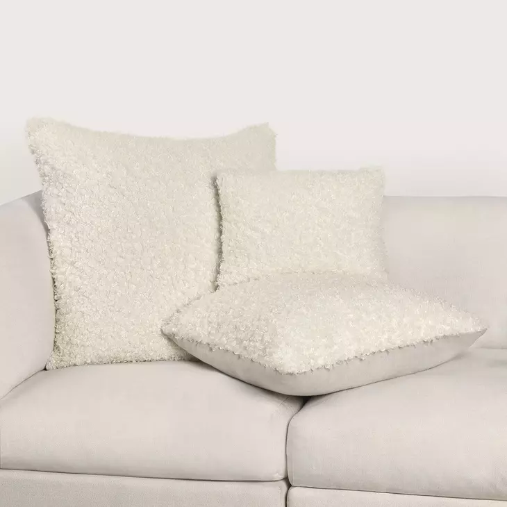 Renewed Carters Ivory 22 x 22" Accent Pillow Set of 2