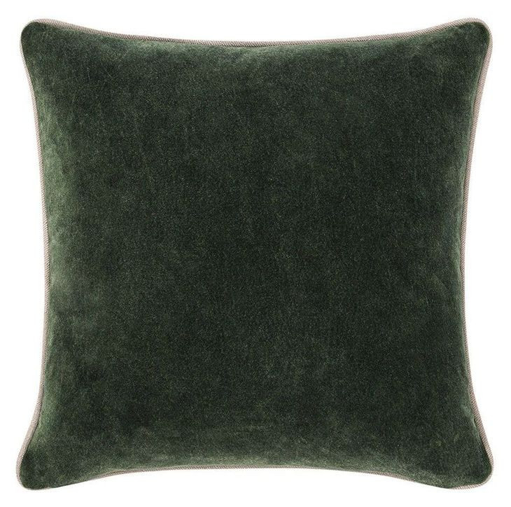 Heirloom Velvet Forest Green 18 x 18" Accent Pillow