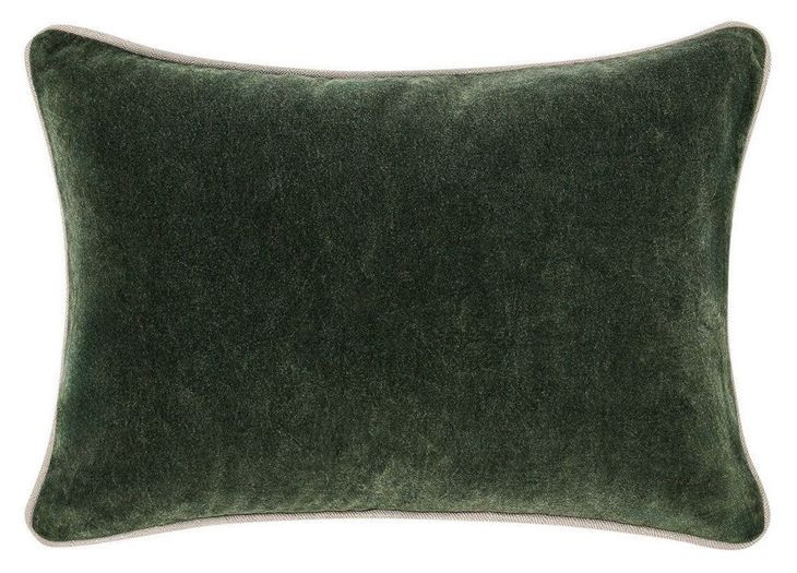 Heirloom Velvet Forest Green Rectangular Accent Pillow