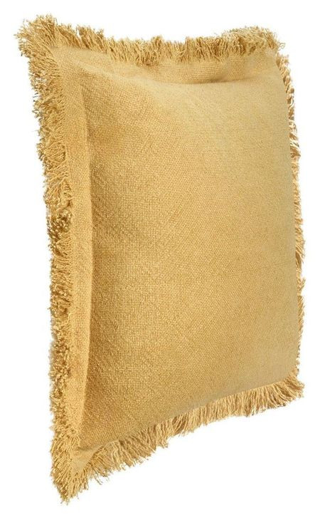 Lauren Yellow Square Accent Pillow