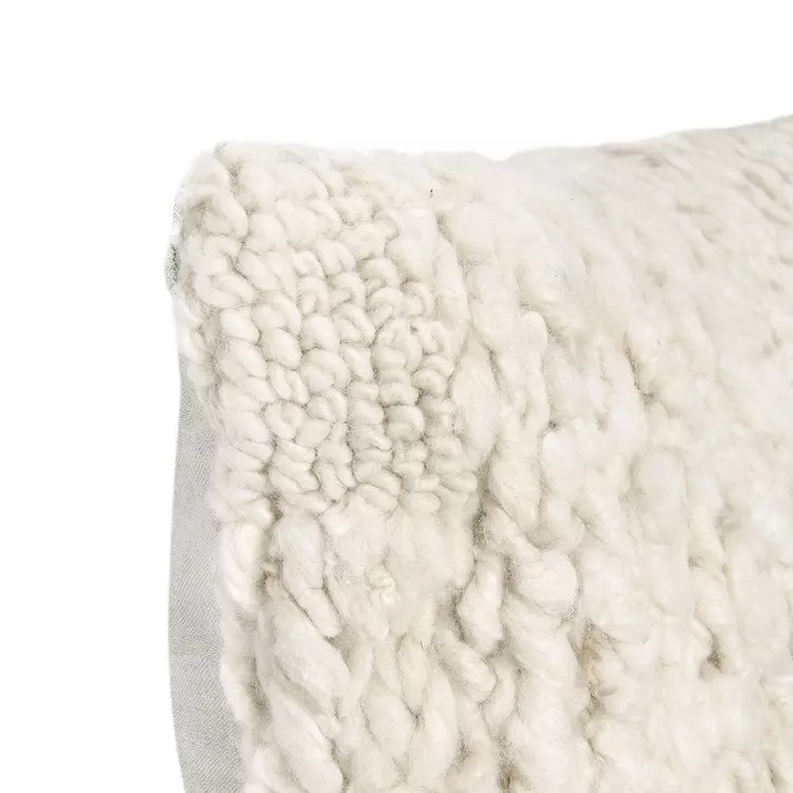 Renewed Sinclair Ivory Square Accent Pillow Set of 2