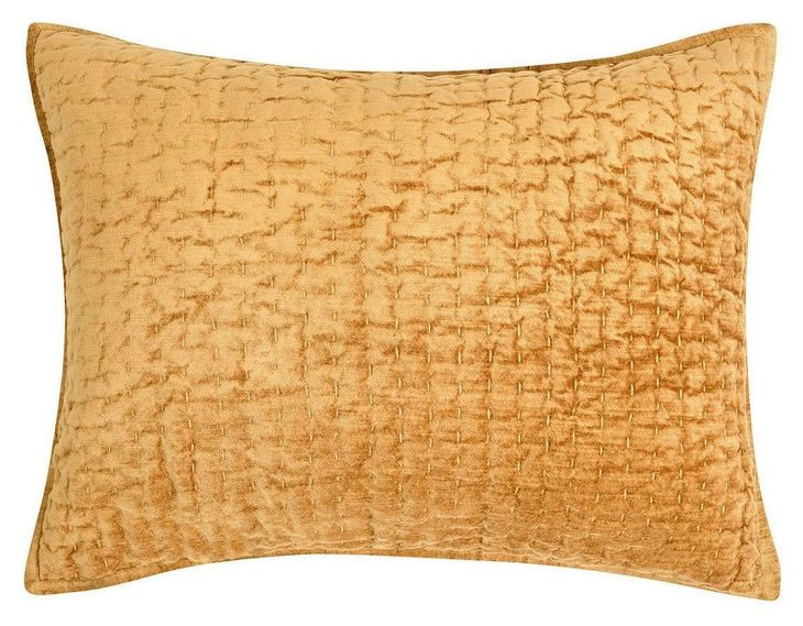 Bari Honey Gold Velvet Swatch Quilt