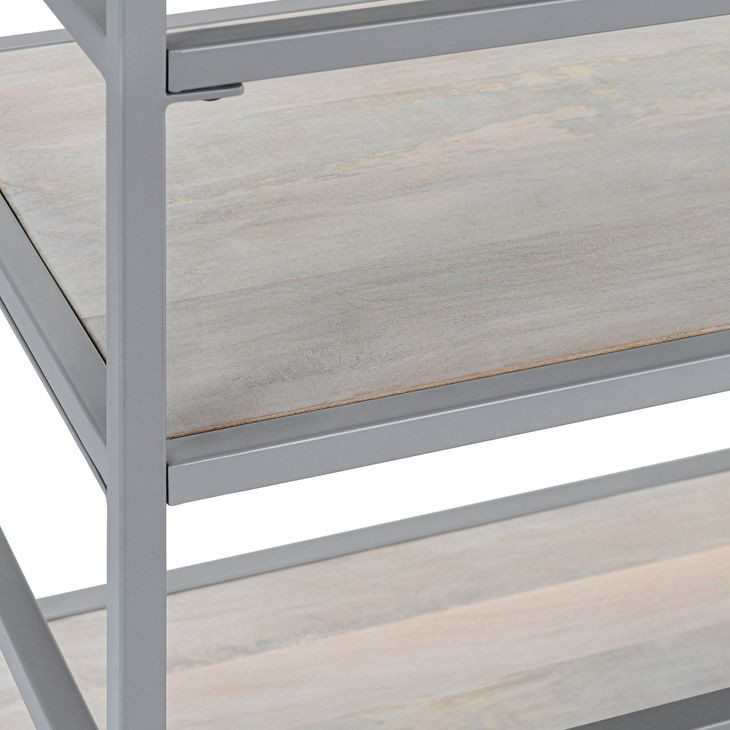 Glendora Silver Storage Rack with Casters