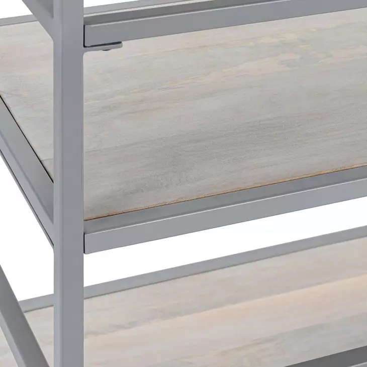 Glendora Silver Storage Rack with Casters