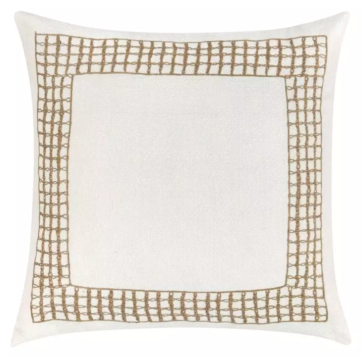 Villa Classics Marina White Square Accent Pillow Set of 2