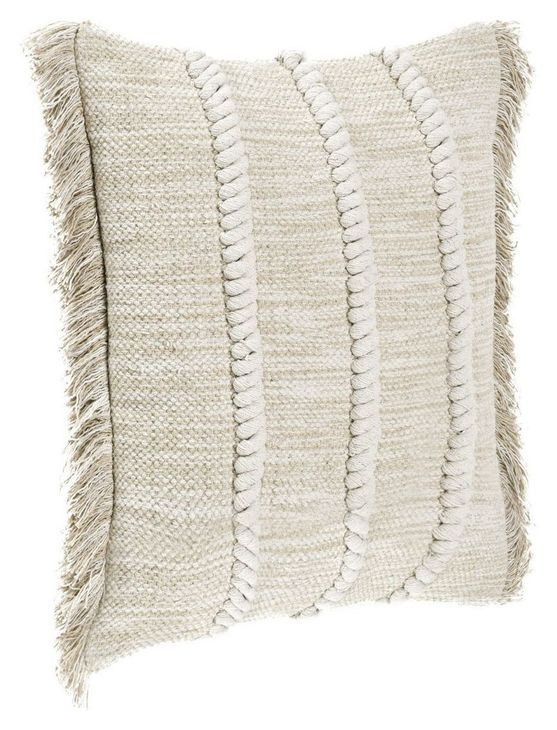 Catania Lucera Natural Square Accent Pillow