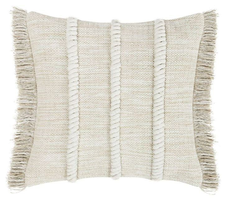 Catania Lucera Natural Square Accent Pillow