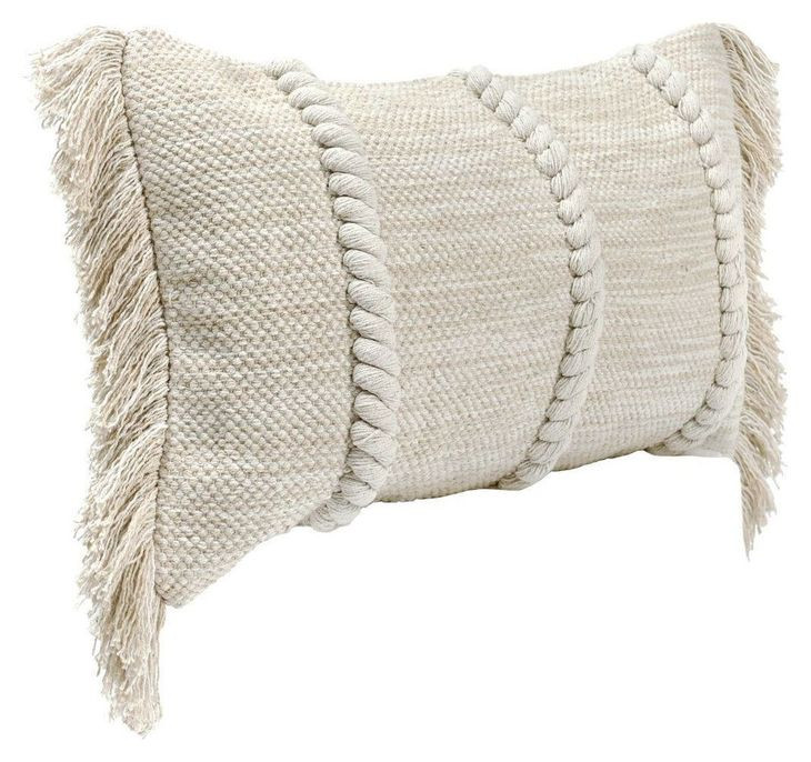 Catania Lucera Natural Rectangular Accent Pillow Set of 2