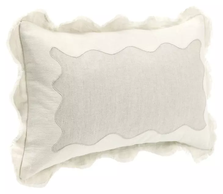 Catania Tollo Natural and Ivory Rectangular Accent Pillow Set of 2