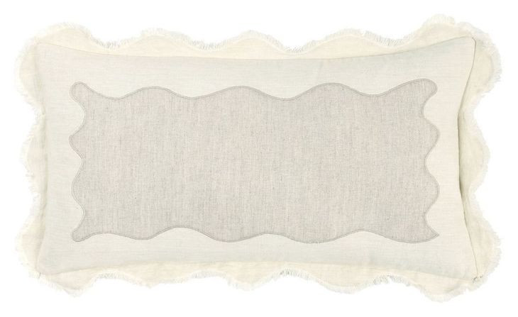 Catania Tollo Natural and Ivory Rectangular Accent Pillow