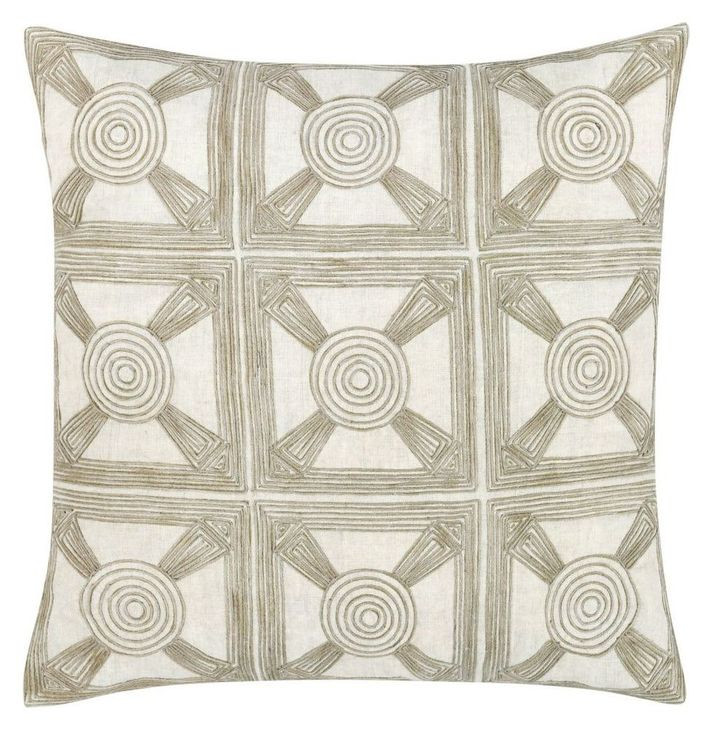 Catania Baia Natural Square Accent Pillow