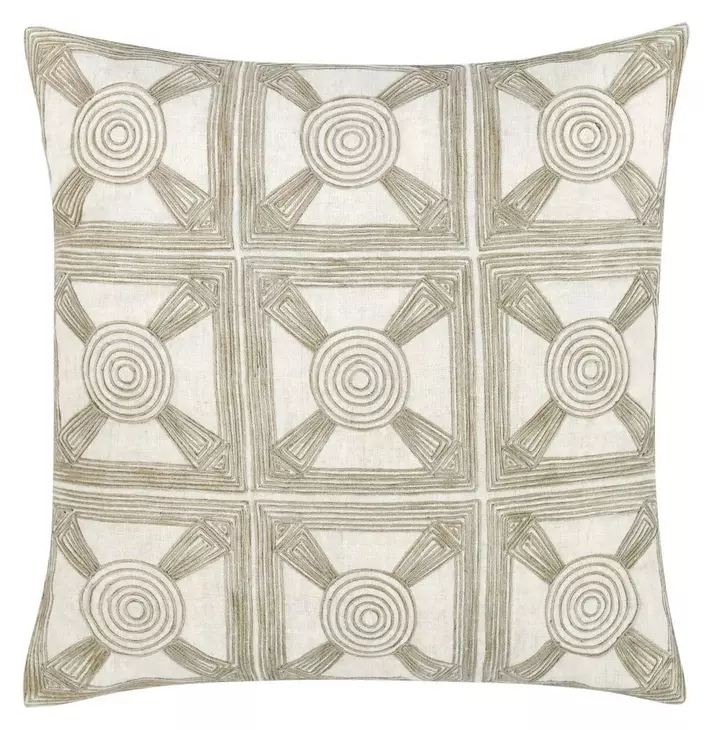 Catania Baia Natural Square Accent Pillow Set of 2