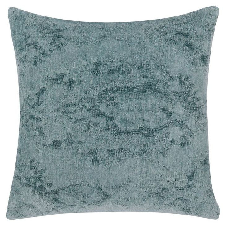 Oliver Chambray Blue Square Accent Pillow