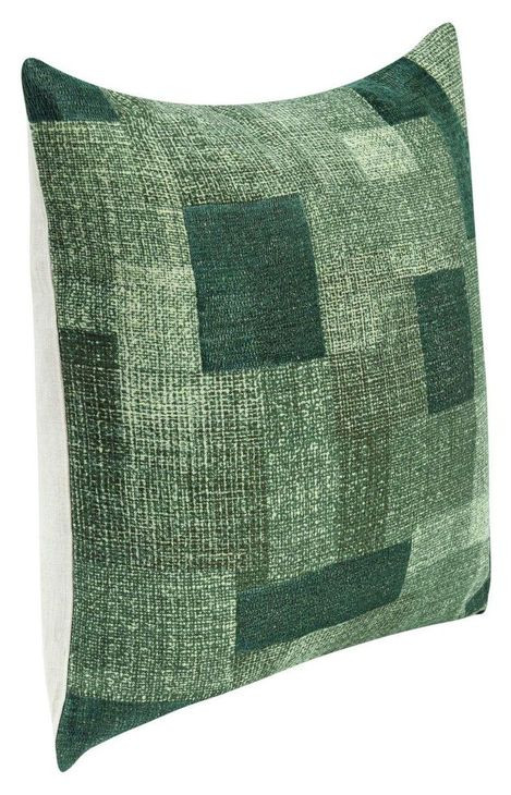 Catania Praia Viridian Green Square Accent Pillow