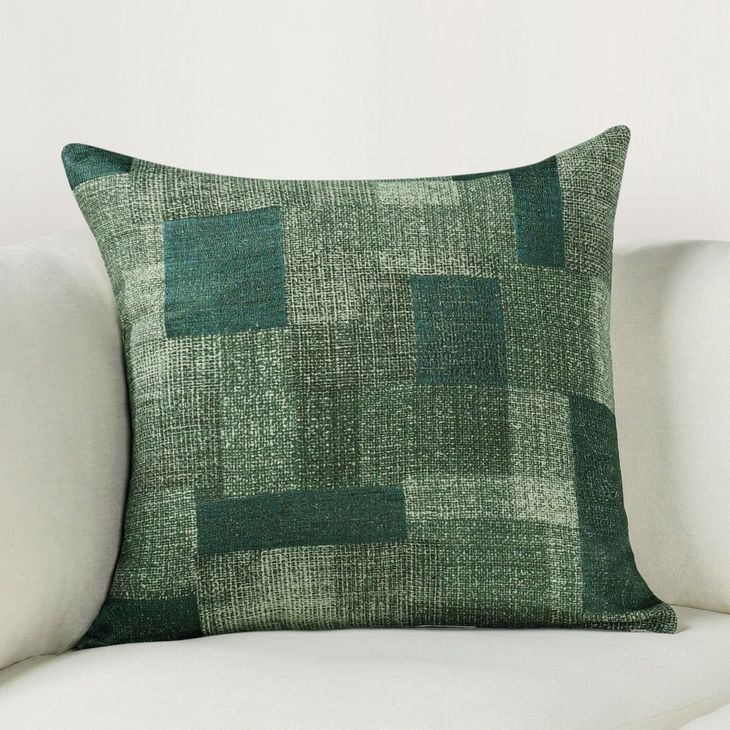 Catania Praia Viridian Green Square Accent Pillow