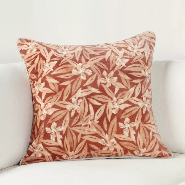 Catania Lamia Clay Square Accent Pillow Set of 2