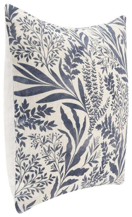 Villa Classics Mulberry Denim Blue Square Accent Pillow