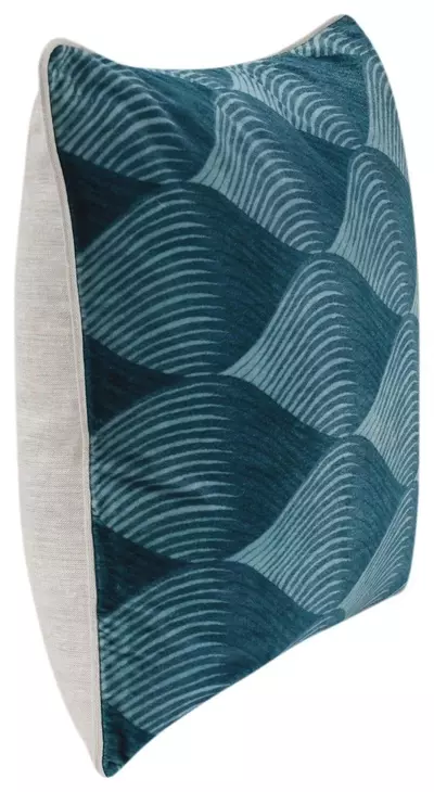 Catania Scala Sea Glass Blue Square Accent Pillow Set of 2