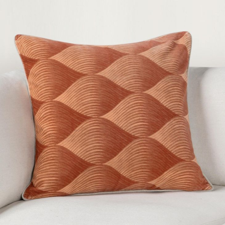 Catania Scala Clay Square Accent Pillow Set of 2