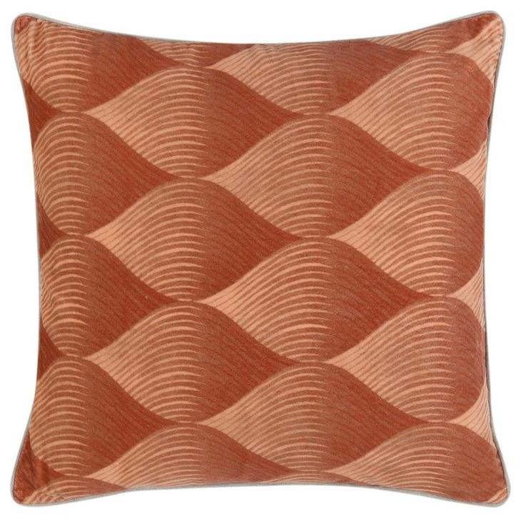 Catania Scala Clay Square Accent Pillow Set of 2