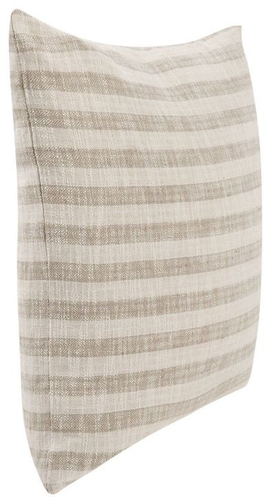 Villa Classics Linna Ivory and Natural Square Accent Pillow