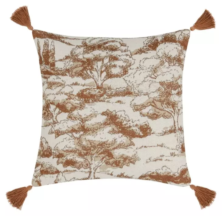 Villa Classics Stonework Clay Square Accent Pillow Set of 2