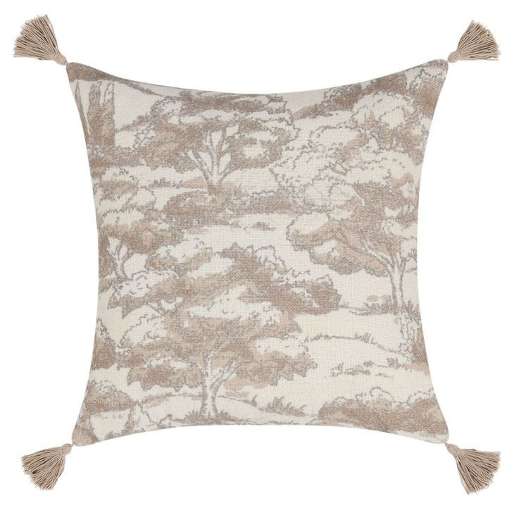 Villa Classics Stonework Natural Square Accent Pillow