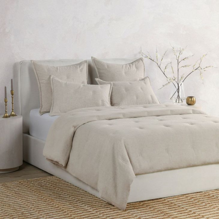 Talia Natural Comforter Euro Sham