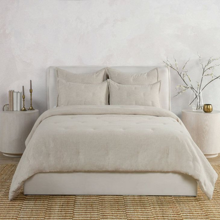 Talia Natural Comforter Euro Sham
